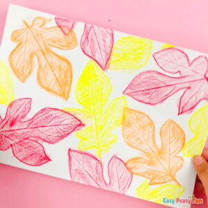 Leaf Rubbing Art for Kids