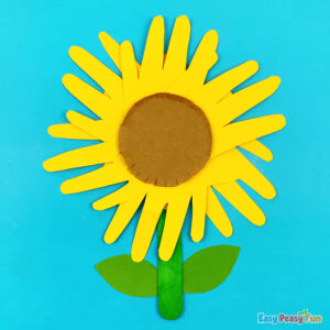 Sunflower Handprint Art Idea for Kids