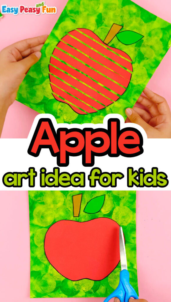 Quick Apple Art Idea for Kids - Easy Peasy and Fun