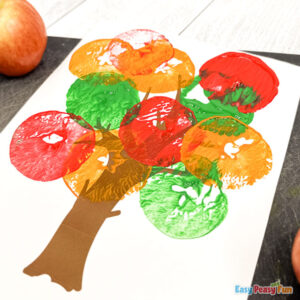 Fall Tree Apple Printing Art
