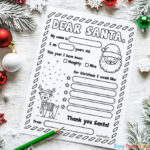 Free Printable Letter to Santa Templates - Easy Peasy and Fun