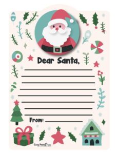 Free Printable Letter to Santa Templates - Easy Peasy and Fun