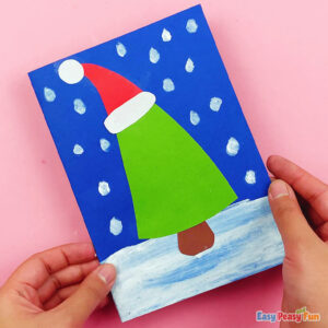 Paper Christmas Tree Card - Easy Peasy and Fun