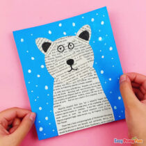 Newspaper Polar Bear Craft