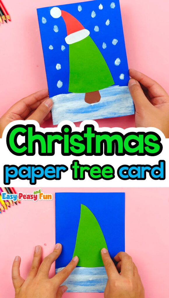 Paper Christmas Tree Card - Easy Peasy and Fun