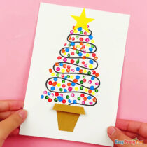 Q-Tip Painted Christmas Tree