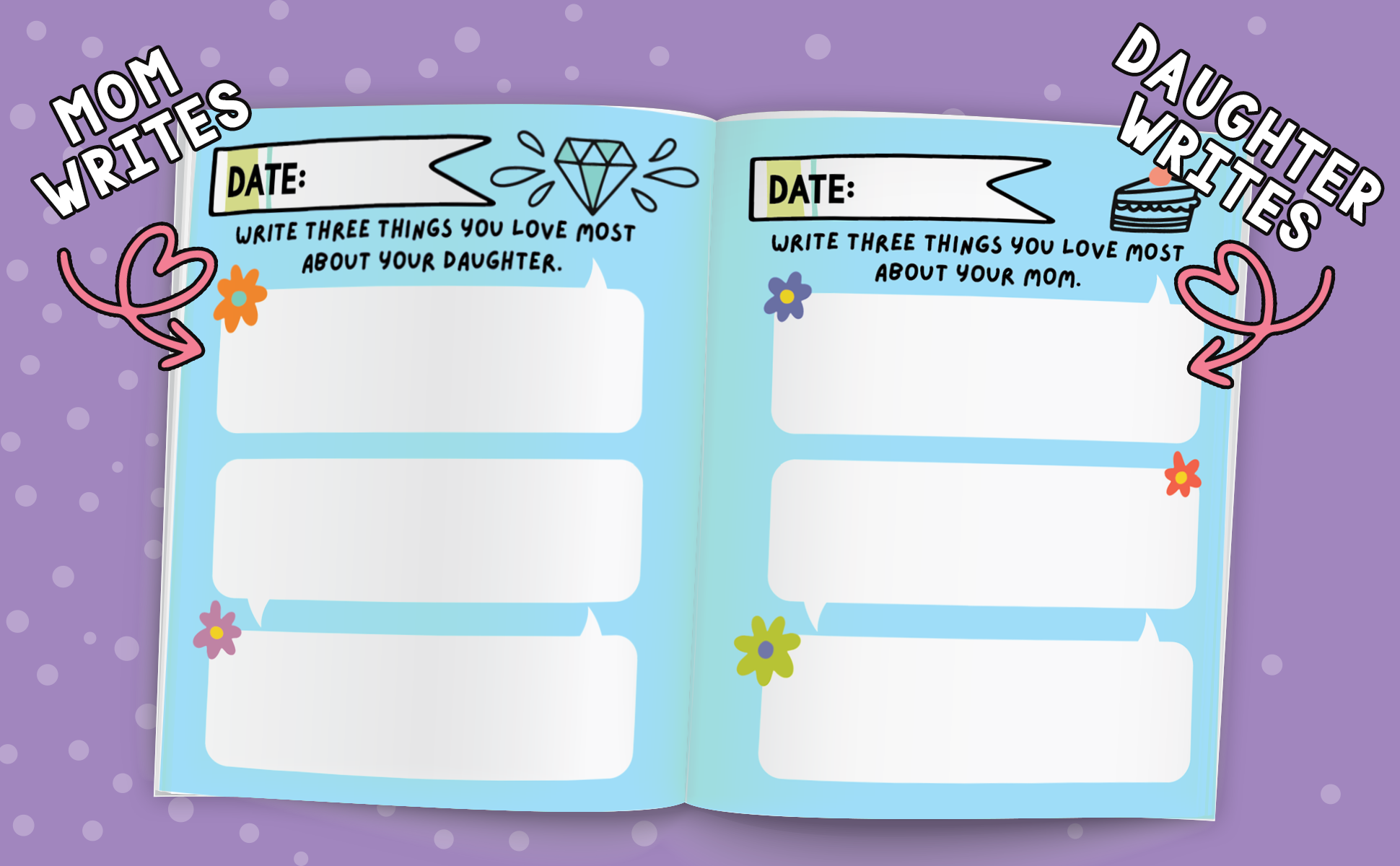 Mom and Me A Mother Daughter Journal Book - Easy Peasy and Fun
