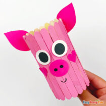 Craft Stick Pig Craft