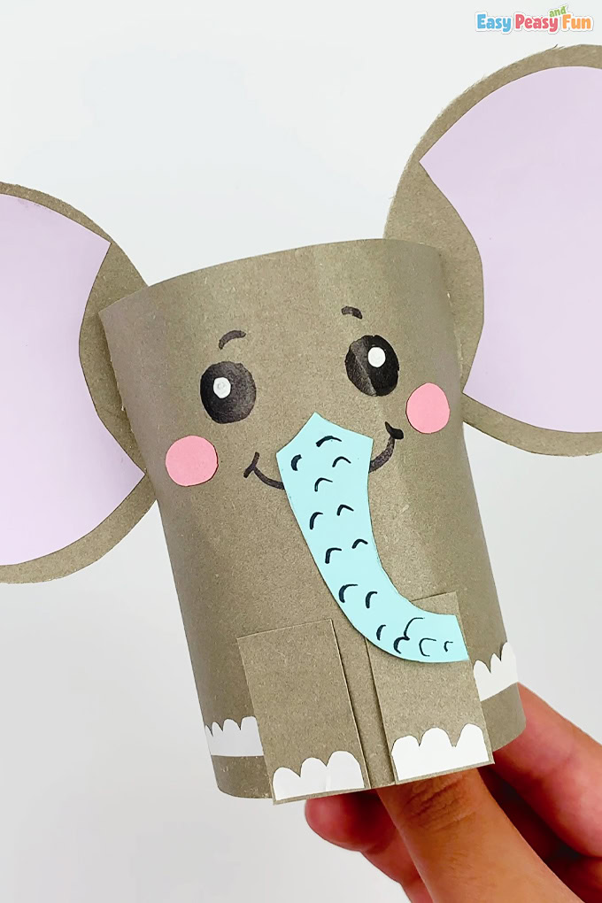 Easy Paper Roll Elephant Craft