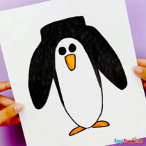 Penguin Handprint Art