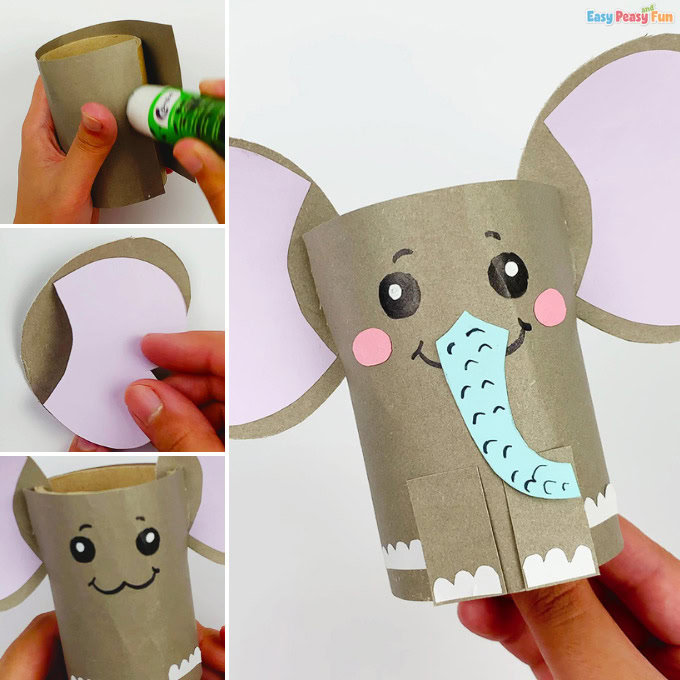 Paper Roll Elephant Craft Idea