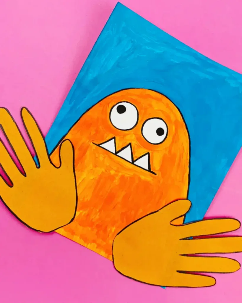 How to make a handprint monster