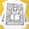 Free Printable Winter Pop Art Coloring Pages - Easy Peasy and Fun