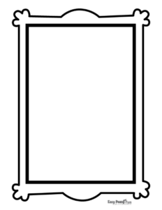 Simple Frame Design Printable Printable Blank Picture Frame Templates (Writing and Drawing Prompts ...