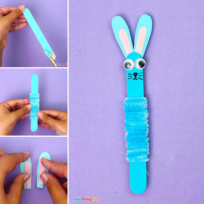 Bunny Craft Stick Craft Idea