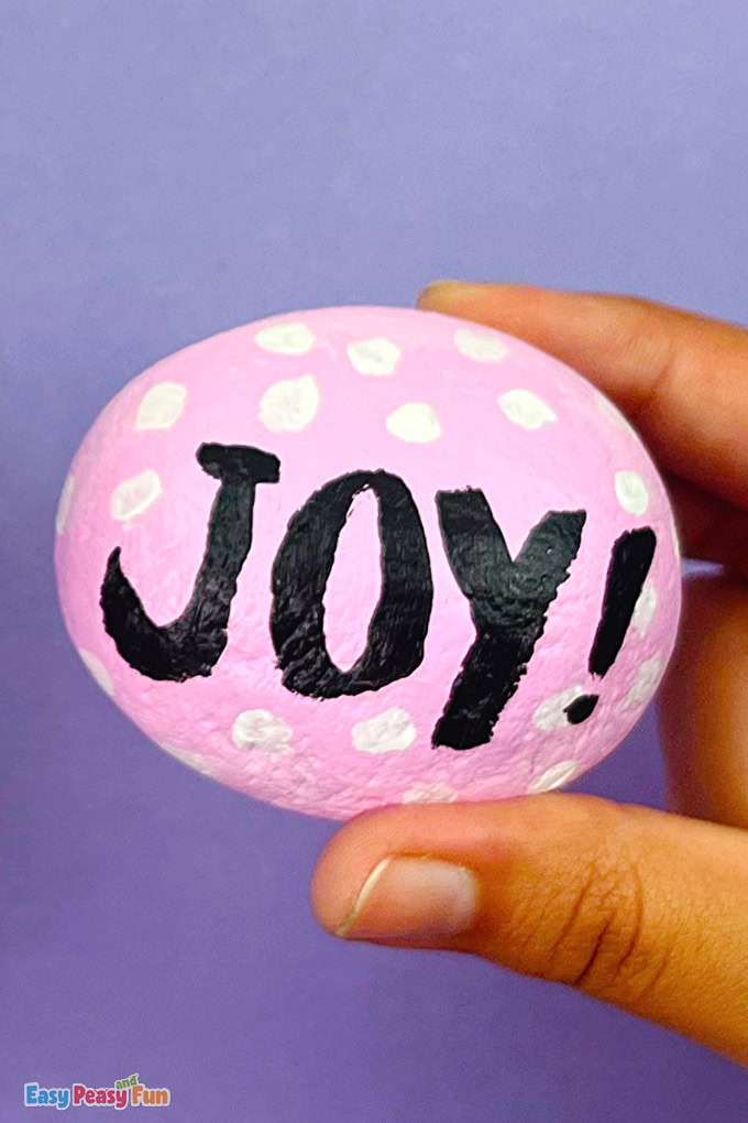 How to Paint on Rocks Idea for Kids