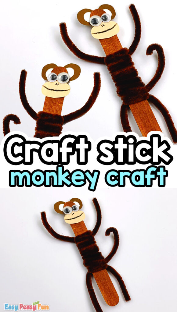 Monkey Craft Stick Craft