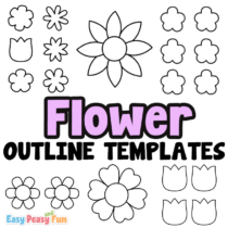 Free Printable Flower Templates (Outlines for Crafts)