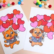 Fun Valentines Day Heart Balloons Craft