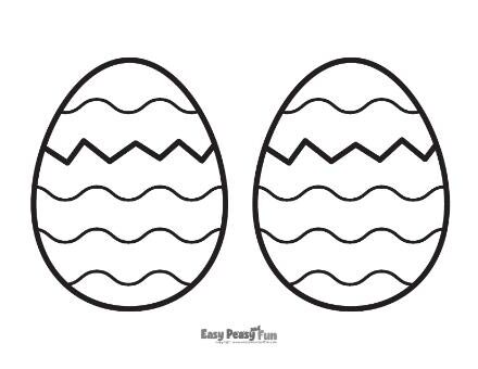 Broken Easter Egg Template 7