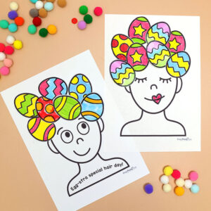 Easter Egg Hair Portrait Ideas