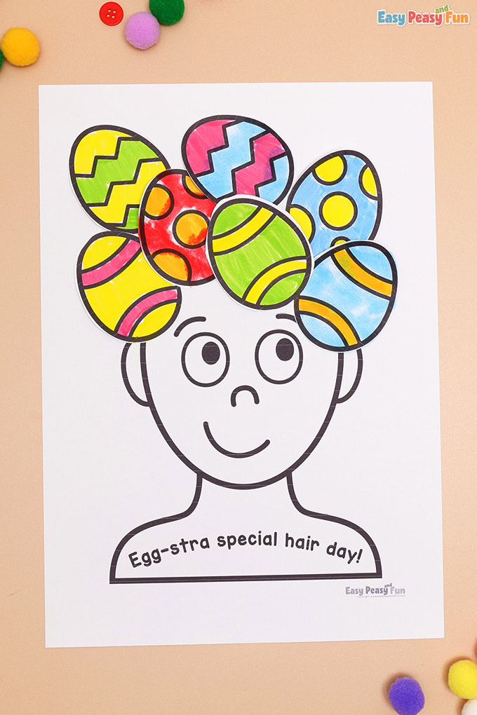 Easter Egg Hair Portraits