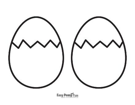 Big Cracked Easter Egg Printout 1
