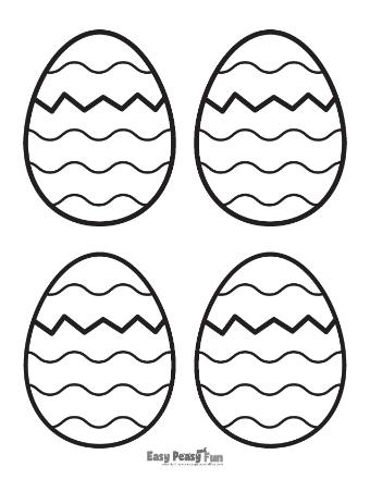Medium Size Easter Eggs Template 7