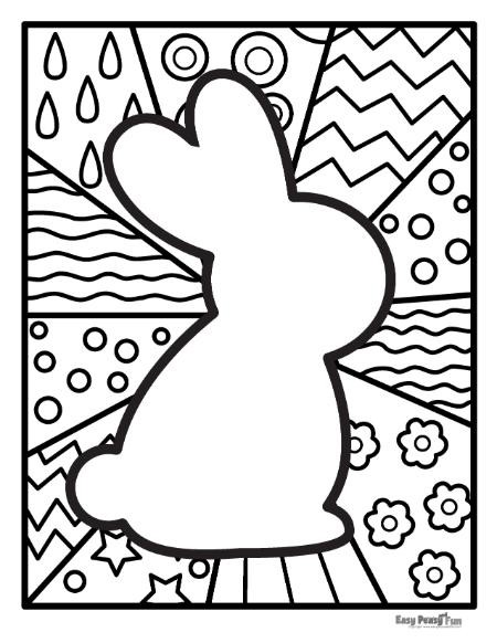 Pop Art Coloring Sheet