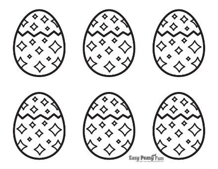 Printable Cracked Easter Egg Template 10