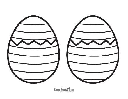 Printable Easter Egg - Cracked Egg 3