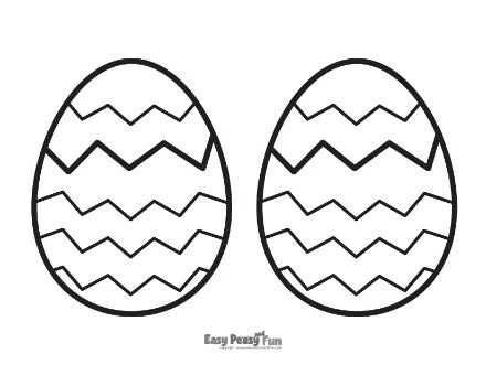 Printable Easter Egg Outline Template 5