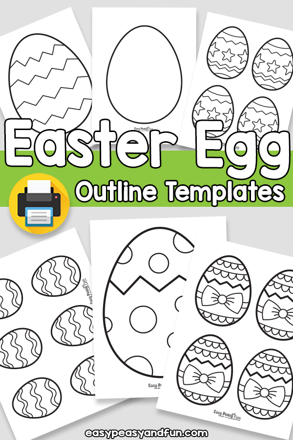 Printable Easter Egg Outline Templates