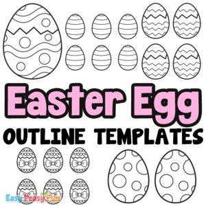 Printable Easter Egg Outline Templates