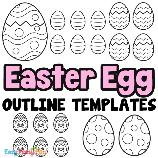 Printable Easter Egg Outline Templates