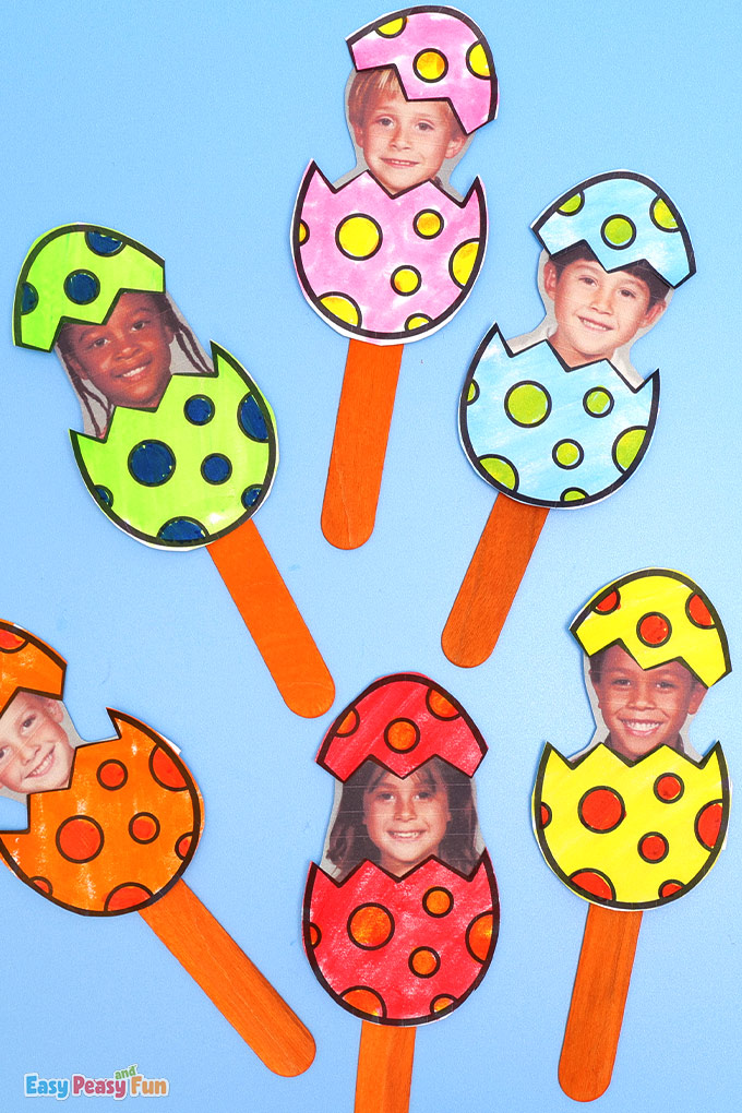 Printable Easter Egg Photo Craft Idea