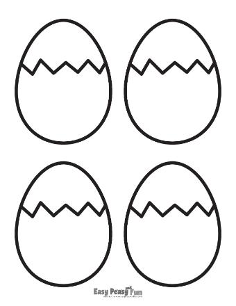 Printable Easter Egg Template 1