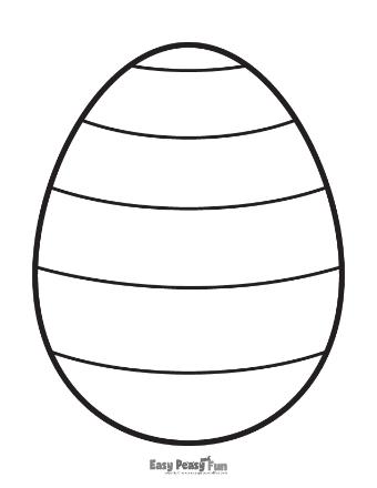 Printable Easter Egg Template 2