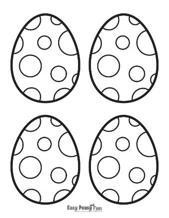 Printable Easter Egg Template to Color 4