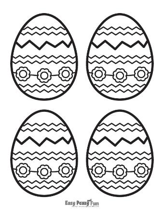 Printable Easter Eggs - Medium Version 8