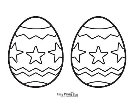 Printable Easter Eggs Template 5