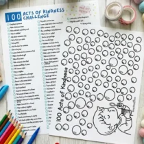 The Ultimate 100 Acts of Kindness Challenge for Kids (Free Printable Tracker!)