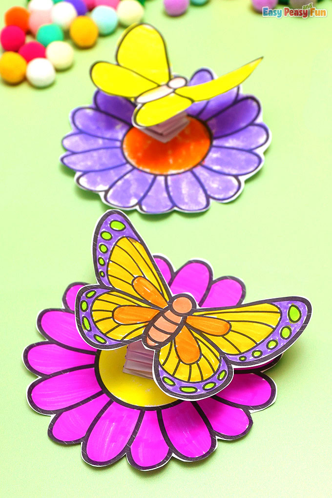Bouncy Butterfly Craft Templates