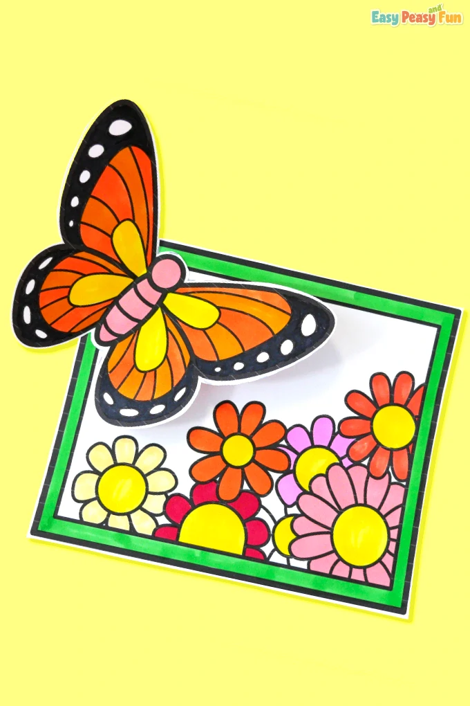 Printable 3D Butterfly Paper Craft Templates