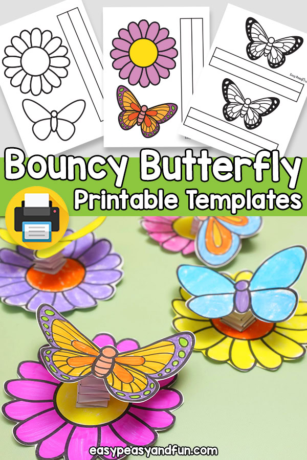 Printable Bouncy Butterfly Craft Templates