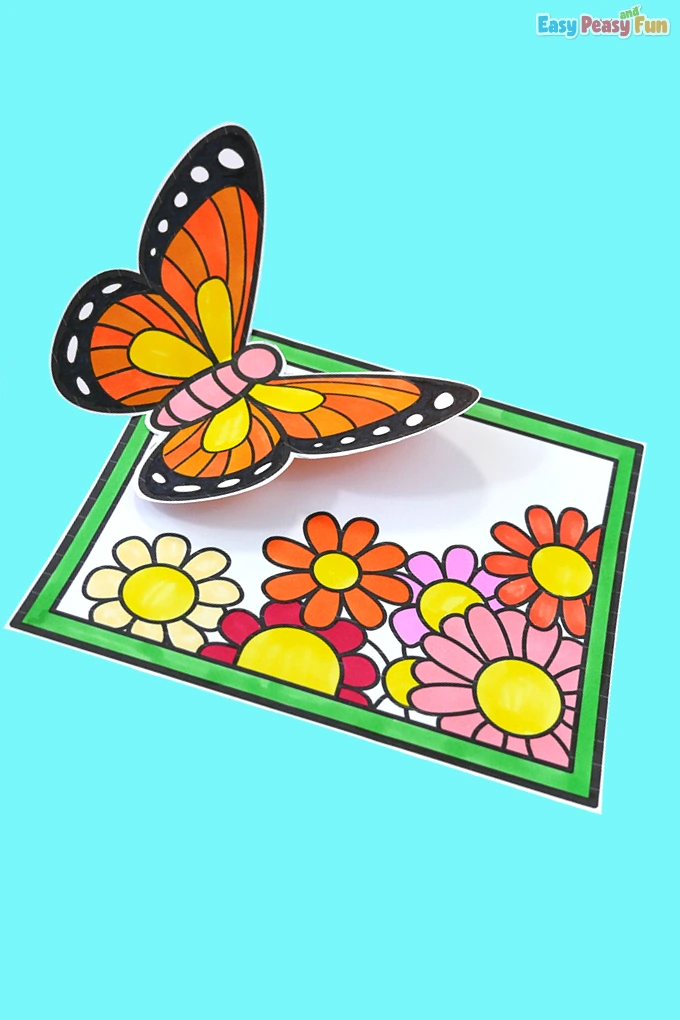Printable Paper Butterfly Craft Idea