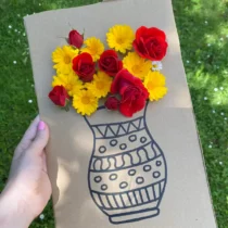 Cardboard Vase Flower Threading Craft (The Ultimate Nature Art Activity!)