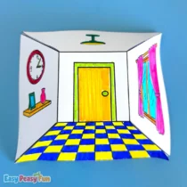 Free Printable Reverse Perspective Templates (Optical Illusion Art)
