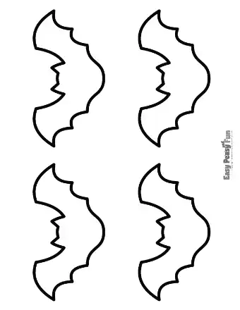 Flying bat outlines with expansive wings.