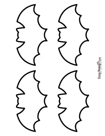Bat outlines with pointed ears.